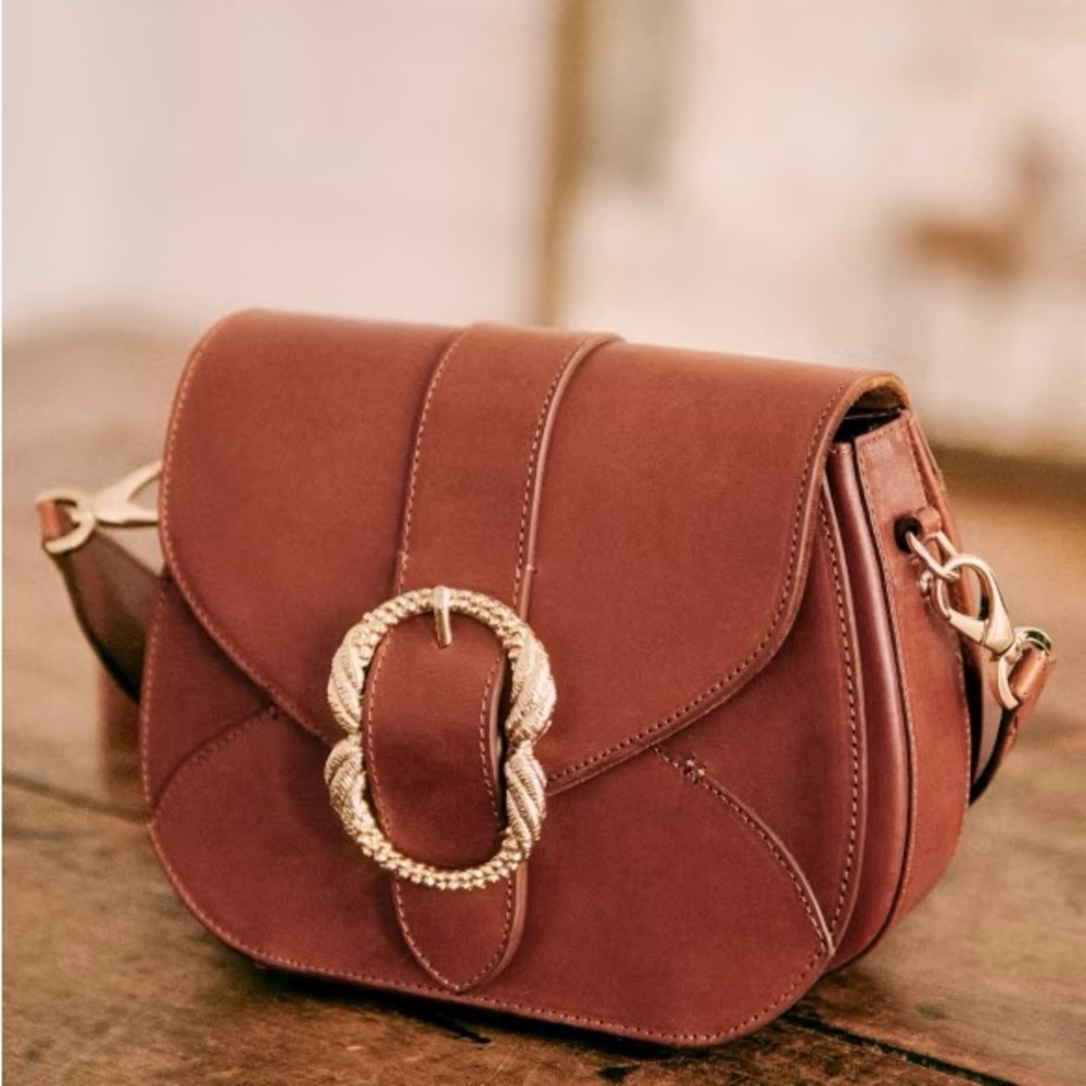 NWT Sézane Oli bag in chocolate brown